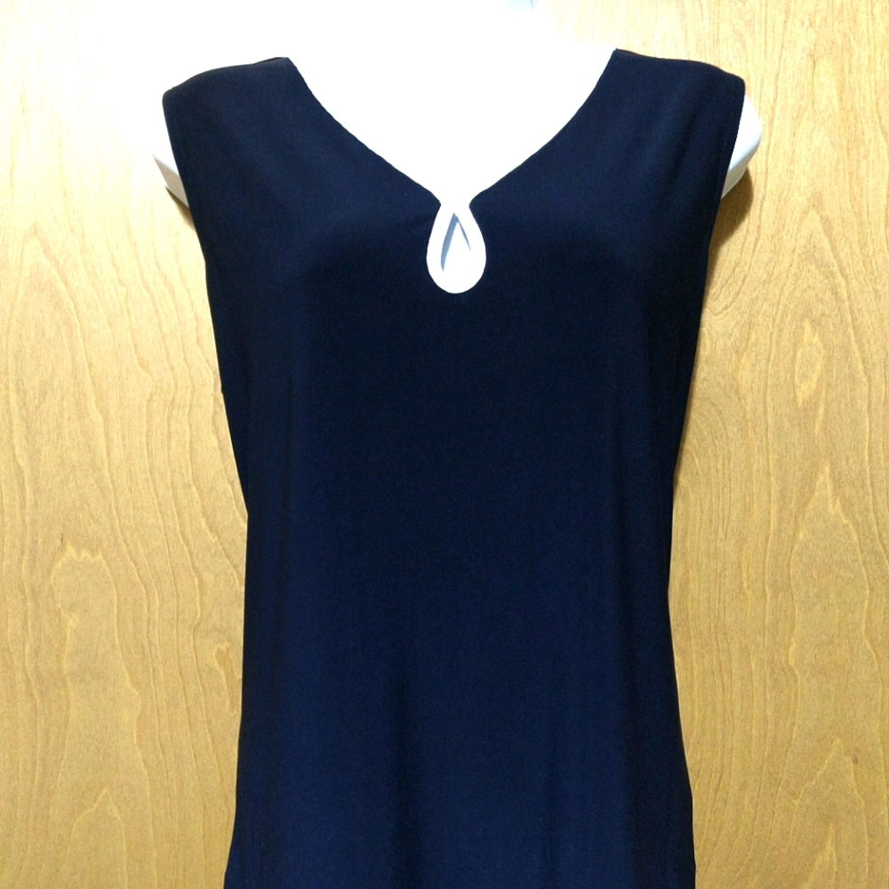 Tommy Hilfiger Keyhole V-neck Sleeveless Knit Tank